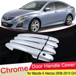 for Mazda 6 Atenza GH1 2008 2009 2010 2011 2012 2013 Luxurious Chrome Door Handle Cover Trim Catch Cap Car Stickers Accessories Mazda 6 Atenza GH1