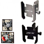 Motorcycle Accessories handlebar Mobile Phone Holder GPS stand bracket For HONDA PCX150 PCX125 PCX 150 125 160 PCX160 silver B