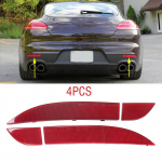 4tk/komplekt Porsche Panamera 970.2 Turbo GTS S Sport 2014-2016 jaoks Tagumine kaitseraua pidurituli sabahoiatus suunatule helkur 4PCS
