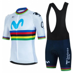 2026 Movistar Suvine Pro Meeskonna Jalgrattas&auml;rgi Komplekt Meestele Jalgratturi R&otilde;ivastus &Uuml;likond Hingav Maastikuratta R&otilde;ivad Maillot Ciclismo Hombre S