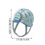 360-kraadine kaitse Beebi kukkumisvastane kiiver Reguleeritav V&auml;ikelapse pea kaitsja Pehmed turvakaitse m&uuml;tsid k&otilde;ndima &otilde;ppimiseks sinine