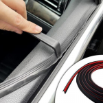 V-Shaped Rubber Car Window Seal Weather Stripping, 13.12ft x 0.6in, Silent &