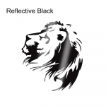 17x16.5cm Lion Head tercel Reflective Car Stickers Auto Vinyl Film Decals Decor For Auto Body Windows Motorcycle Car Accessories 1Pcs
