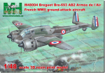 MH Models 1/48 m&otilde;&otilde;tkavas Breguet 693AB2 II maailmas&otilde;ja Prantsuse maapealse r&uuml;nnaku lennuk 3D-printeri komplekt MHZM48004 (Lennuk)