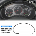Ehtne pehme s&uuml;sinikkiud Subaru Impreza STI 2002 2003 2004 spidomeetri karbi jaoks Auto s&uuml;sinikkiust sisekleebised Tarvikud must