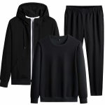 Meeste spordi&uuml;likond vabaaja krae kardigan spordir&otilde;ivaste kolmeosaline komplekt M