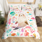 Tihendiga tekikoti komplekt lastele Poistele T&uuml;drukutele Kuninganna Tekikatted Kerge Sulet&auml;idisega Toa Kaunistus 2 padjap&uuml;&uuml;ri 1 tekikott Tekk ei sisaldu EU Single(135x200cm)