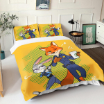 Zootopia Judy Nick Tekikate Komplekt Tekk Voodipesu 3D Laste Voodipesu Komplekt 3-osaline 1 Tekikate Kuninglik Suurus EU Single(135*200cm)3pcs