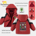 Minecraft Laste Keskmine/Suur Multikakujuline Tuulejope: 3-in-1 S&uuml;gis/Talvine Softshell-jakk 120 cm