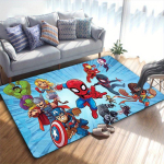 1 tk Marvel Avengers Superkangelaste piirkonnamatt, libisemiskindel p&otilde;himatt, koomiksitegelaste disain, pehme samet, ruumidekoratsioon, pestav 80cm by 120cm gray