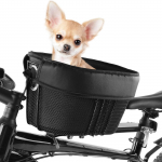 Kaasaskantav kasside ja koerte transpordikott Koera jalgrattakorv M&auml;giratta ostukorv Jalgratta esitorule k&auml;snvoodri ja turvarihmaga