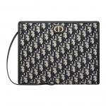 Dior Montaigne Seeria 30 Klassikaline Monogrammiga Tikitud L&otilde;uend Tualett-kott Sidur Naiste kotid Denim-Sinine S2107UTZQ_M928 Basic Set (Bag+Dust Bag)