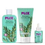 PLIX The Plant Fix Roosi&otilde;li Juuste v&auml;ljalangemise vastane Juustehooldus Komplekt &Scaron;ampoon Palsam Seerum Sulfaadivaba Unisex 405 ml