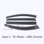 HYUNDAI Tucson 2015 2016 2017 2018 jaoks  Auto kere kujunduskleebis Plastikust akna klaas Tuulesirm Vihma/p&auml;ikesekaitse ABS Chrome black
