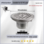 Ujumisbasseini 63 mm v&auml;liskeermega sisse-/v&auml;ljalaskeava otsik