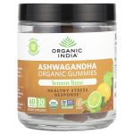 Organic India, Orgaanilised Ashwagandha kummikommid, Sidruni-laimi, 300 mg, 60 kummikommi (150 mg kummi kohta)