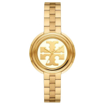 Tory Burchi kvartskell roostevabast terasest rihm 36 mm kuldne sihver 30 m veekindel Naiste kellad TBW6208 Gold Dial