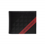 Emporio Armani Logo Kahekordne Disain Pol&uuml;uretaan Rahakott Meeste rahakott Must Y4R168-YQ12V-80681 Box(Basic Set+Box)