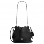 Coach Faye 18 H&otilde;bedase logoga &auml;mbrikott Mini Naiste kotid Must CDB67-SVBK Basic Set (Bag+Dust Bag)