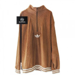 Adidas Originals Adicolor Heritage Now Sametine k&otilde;rge kaelusega topp IB3421 XL pruun
