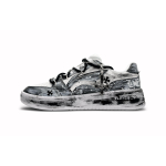 Li Ning Sycee Slip Resistant Cushioning Abrasion Resistant Low top Skateboard Shoes Men's White Black Gray AGCT339-6(Team87-) 41 gray