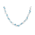 Swarovski Gema Poleeritud Efektiga Kristallmetallist Kaelakee Naiste kaelakee Sinine 5666007 Box (Random Color)