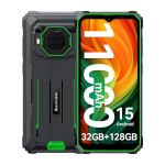 Blackview BV6200 Plus nutitelefon 24 GB RAM 256 GB ROM Android 14 vastupidav telefon 8+128 only cell phone roheline