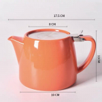 Keraamiline teekann kaane ja filtriga, suure mahutavusega kuumakindel kurn teekann K&uuml;lma vee kann 550 ml