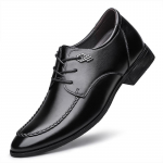 Nahast Kingad Meestele Sneakerid Liftiga K&otilde;rgust Suurendavad 6CM Suurused 35-47 36 must