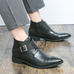Cowboy Ankle Boots Meestele Ehtsad Nahast Saapad Meestele Luksuslikud Meeste Kingad K&otilde;rge Kvaliteediga T&ouml;&ouml;saapad Mees Vabaaja Meeste Kingad 38 must