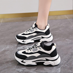 CRLAYDK Naiste Moodsad Paksud Tennised Paelkinnitusega Platvormiga Vabaaja Jooksud Jalatsid Mugavad Isa Hingavad Spordi Tennise 35