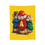 A-Alvin ja Chipmunksid flanellist viskapled Filmi teemaline tekk voodi jaoks magamistuba Super pehme voodimatt, 150x200cm