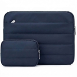 Housse Ordinateur Portable 13 Pouces avec Pochette pour MacBook Air 13 M5 M4 M3 M2 M1 - Bleu Marine sinine