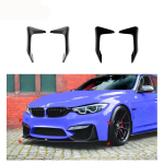 BMW M3/M4 F80/F82/F83 Esiliistu Jagaja Komplekt - Modifitseeritud Stiil Gloss Black Front Lip Corner Kits