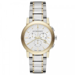 Burberry BU9751 The City Kahev&auml;rviline Kronograaf Unisex Kell 38mm kuld