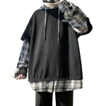 Meeste kevadine s&auml;rk Hingav Kaheosaline Pikkade varrukatega Vaba Pullover Soe N&ouml;&ouml;riga Kapuutsiga Keskmise pikkusega Meeste S&uuml;gisene S&auml;rk Meeste R&otilde;ivad 2XL aprikoosi
