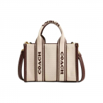 Coach Smith 16 kl&otilde;pskinnitusega mitmeotstarbelise taskuga l&otilde;uendist ja peenest vasikanahast kandekott Ostukott &Otilde;lakott Crossbody k&auml;ekott Mini CS618-IMNAM Basic Set (Bag+Dust Bag)