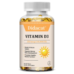 D3-vitamiin 250 mcg (10000 IU) Toidulisand, 120 pehmet kapslit pudelis 120 Capsules white