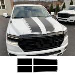 Kleebised Dodge RAM 1500 Rebel RTX Veoauto Kapott Auto Tagaluugi Dekoratsioonid Pagasiruum Vin&uuml;&uuml;lkatteid Auto Tuuning DIY Tarvikud Glossy Black