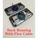 Parim Tagakaane Korpus OEM iPhone 13 Pro Max 12 Mini 14 Pro 11 jaoks Laadimiskaabli + NFC Traadita laadimispooliga + Flex-kaabliga 11 must