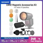 NEEWER CRM2 magnettarvikute komplekt &uuml;mmarguse peaga v&auml;lklampidele Z1 Z2, &uuml;hildub Godox V1 Speedlite'idega