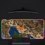 Heroes Of Might And Magic 3 Hiirematt M&auml;ngur Helendav LED-hiirematt M&auml;ngulaud RGB Lauamatt Klaviatuur PC Hiirematt RGB600x300x3mm