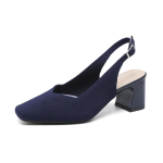 Naiste Slingback kontsad Kandiline nina Mugavad Kootud T&ouml;&ouml; Jalutusk&auml;ik Kontor J&auml;medad Kontsad Pumbad Naiste Libisemiskindlad Madala Plokk-kontsaga Pulmad Pidulikud Kingad 43 black