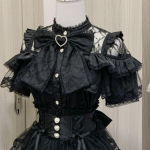 Jaapani Kawaii Lolita Pitsist Patchwork S&auml;rgid Suvi Naistele Harajuku &Uuml;he N&ouml;&ouml;biga Magusad S&auml;rgid Armsad T&uuml;drukulikud JK Paelaga Topid Blusas L