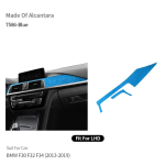 BMW F30 F32 F34 keskkonsooli, armatuurlaua ja n&auml;idikutepaneeli dekoratiivkleebis Auto siseviimistluse tuning-tarvik Valmistatud Alcantara'st 4996 Red RHD black
