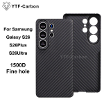YTF-carbon Luksuslik ehtne Kevlar kate Samsung Galaxy S26 Ultra/S26Plus/S26 jaoks, Aramidkiud MagSafe magnetkate Galaxy S26 Ultra