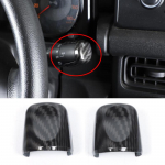 NHAUTP 2tk/komplekt ABS s&uuml;sinikkiust tera suunatule/puhasti juhthoova kaunistuskate Suzuki Jimny 2015 jaoks- autokleebis Carbon fiber grain