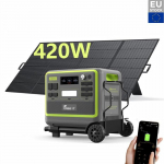 FOSSiBOT F2400 kaasaskantav toitejaam + 420W p&auml;ikesepaneel + haagis, p&auml;ikesegeneraator 2048Wh LFP aku 2400W, telkimine/matkamine/kodu/h&auml;daolukord