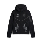 Nike Holland x Patta Tech Fleece t&auml;ispika lukuga Windrunneri kapuutsikas 'Must M