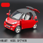 1:32 Mercedes Benz Smart Fortwo Mikrolinnaauto Sulamist Mudel Metallist Valatud Auto Simulatsioon Kogumisobjektid Kaunistused Puhkusekingitus punane